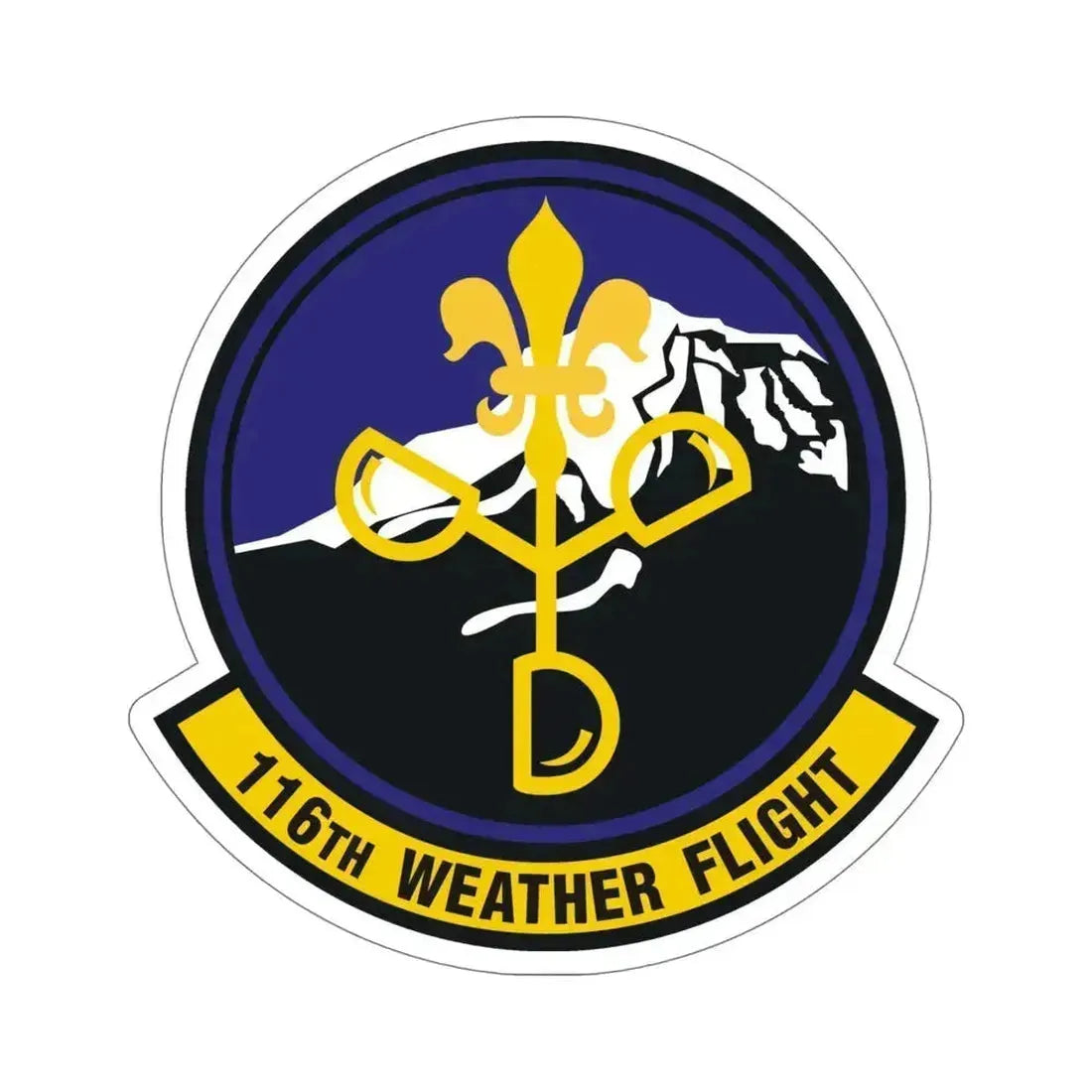 116th Weather Flight (U.S. Air Force) STICKER Vinyl Die-Cut Decal 6 Inch - The Sticker Space