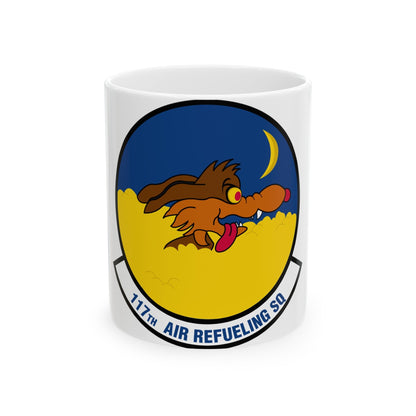 117 Air Refueling Squadron (U.S. Air Force) White Coffee Mug-11oz-The Sticker Space