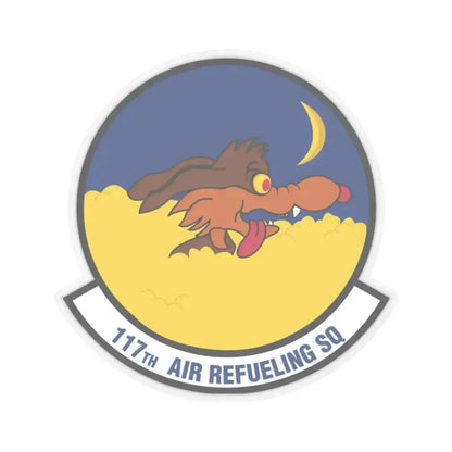 117 Air Refueling Squadron (U.S. Air Force) STICKER Vinyl Kiss-Cut Decal 2 Inch Transparent - The Sticker Space