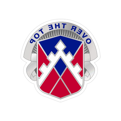 117 Engineer Brigade 2 (U.S. Army) REVERSE PRINT Transparent STICKER-2" × 2"-The Sticker Space