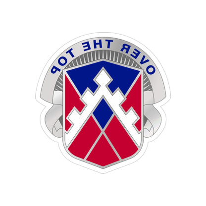 117 Engineer Brigade 2 (U.S. Army) REVERSE PRINT Transparent STICKER-3" × 3"-The Sticker Space