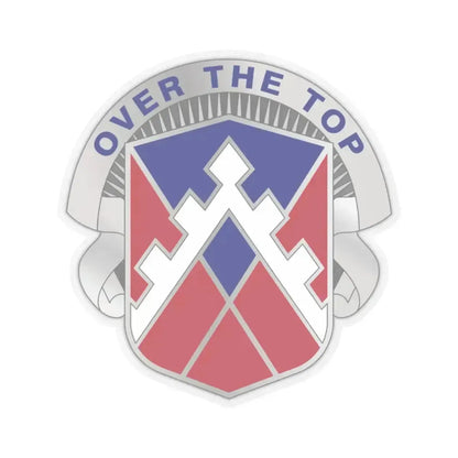 117 Engineer Brigade 2 (U.S. Army) STICKER Vinyl Kiss-Cut Decal 2 Inch Transparent - The Sticker Space