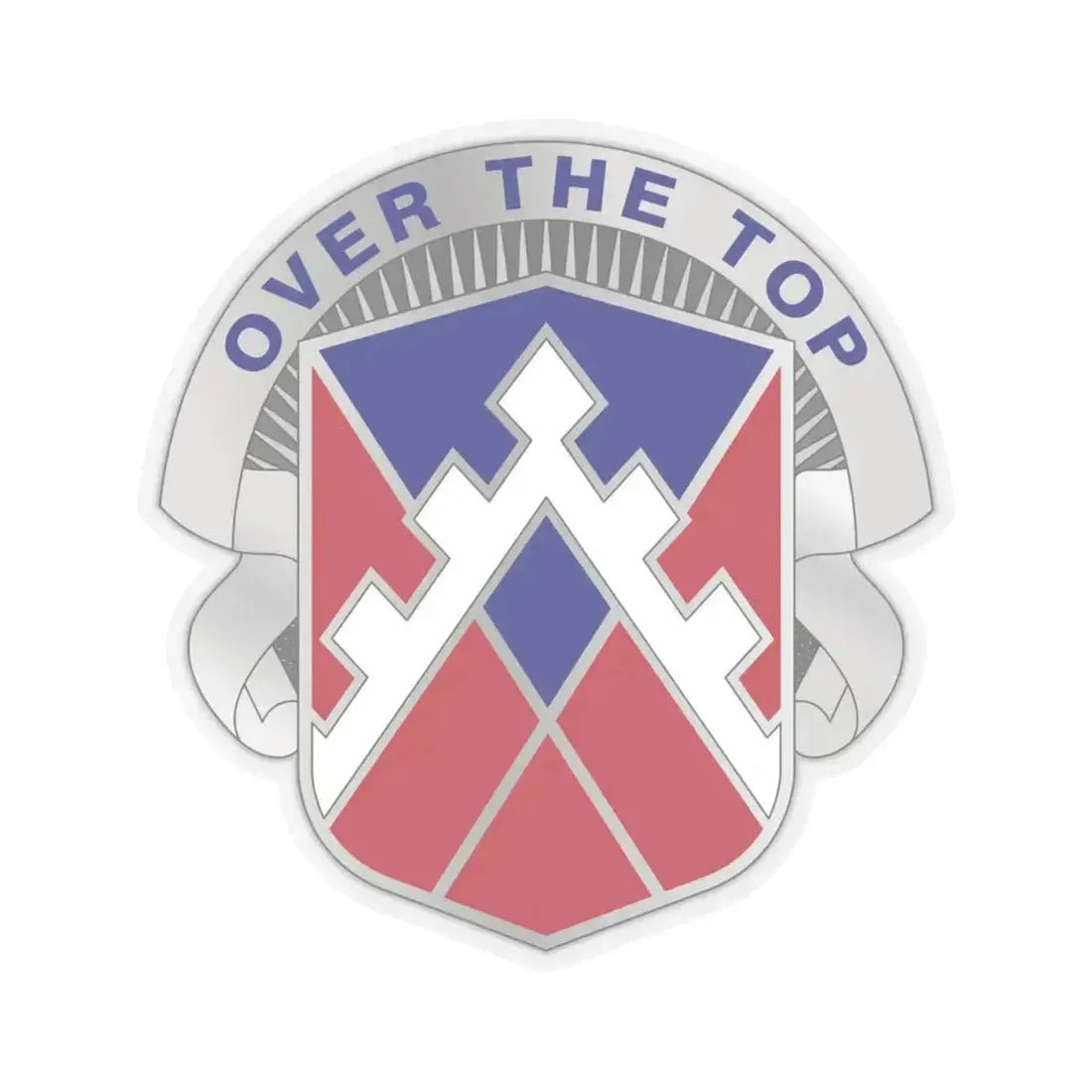 117 Engineer Brigade 2 (U.S. Army) STICKER Vinyl Kiss-Cut Decal 4 Inch Transparent - The Sticker Space