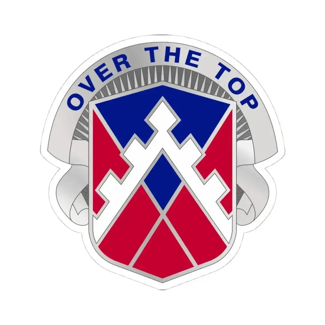 117 Engineer Brigade 2 (U.S. Army) STICKER Vinyl Kiss-Cut Decal 4 Inch White - The Sticker Space