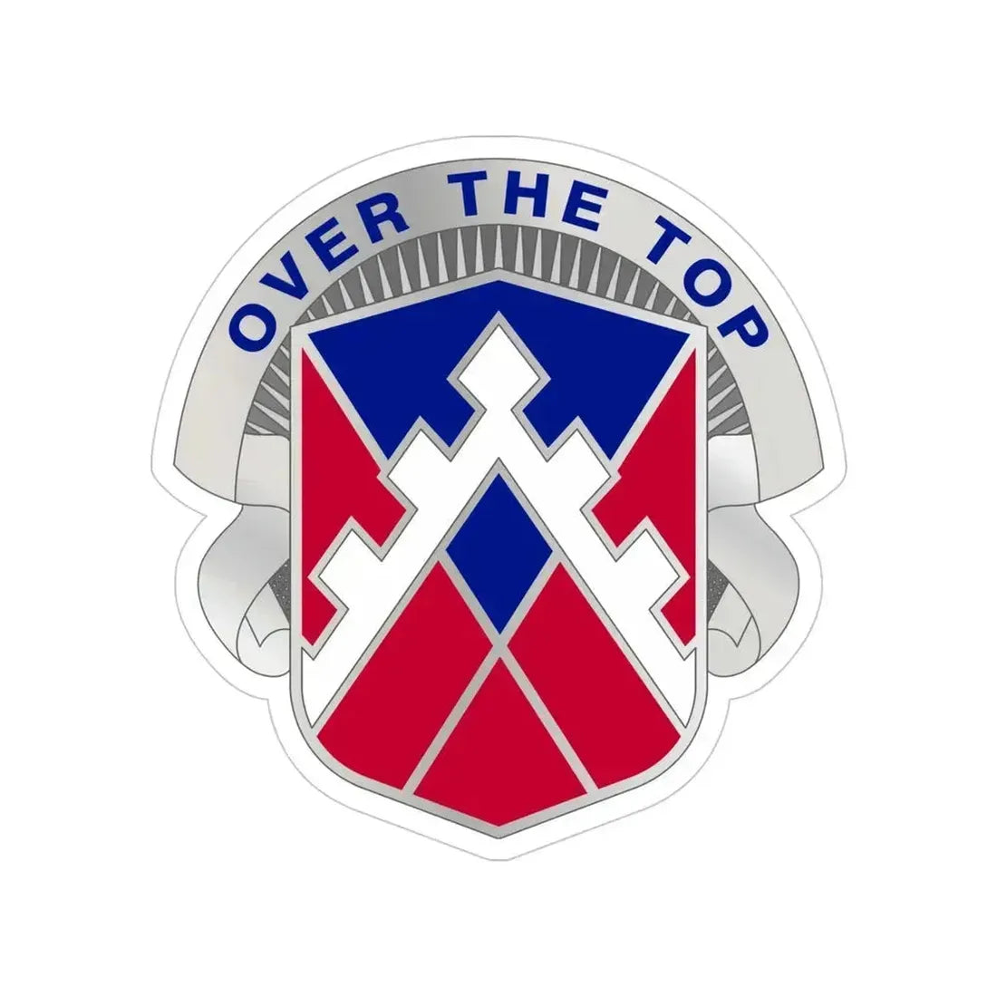 117 Engineer Brigade 2 (U.S. Army) Transparent STICKER Die-Cut Vinyl Decal 4 Inch - The Sticker Space