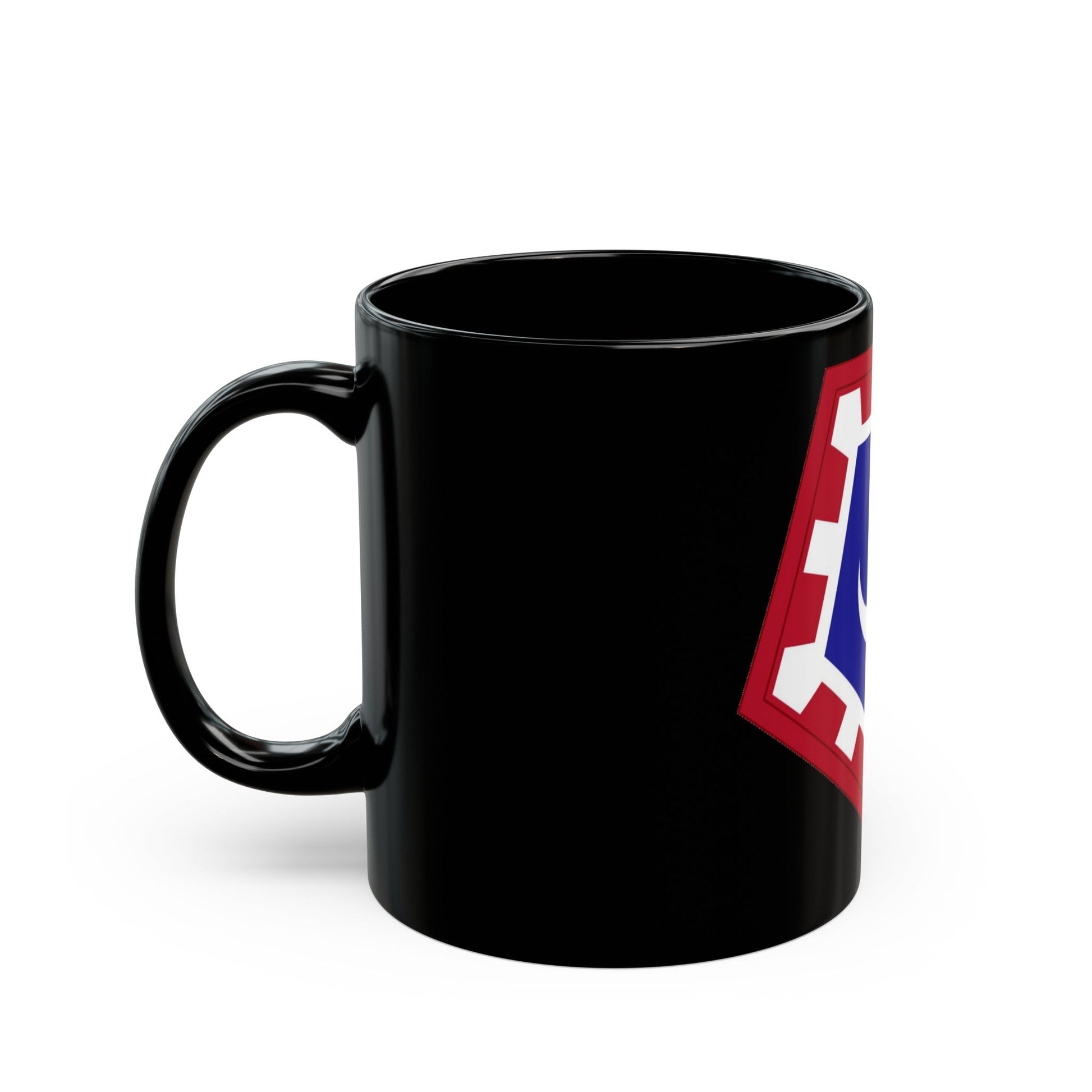 117 Engineer Brigade (U.S. Army) Black Coffee Mug-The Sticker Space