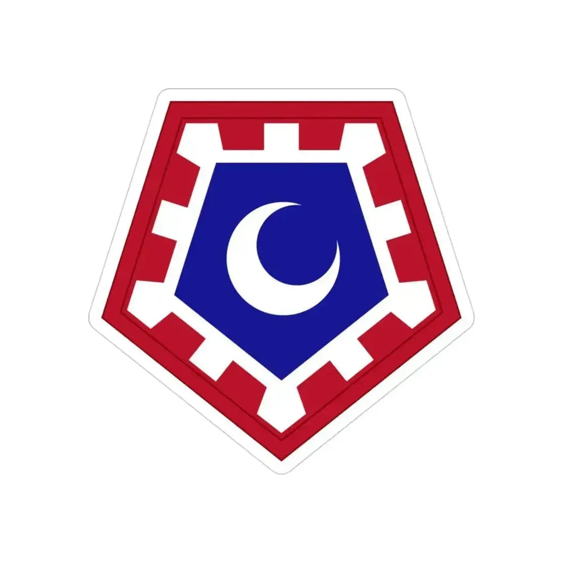 117 Engineer Brigade (U.S. Army) REVERSE PRINT Transparent Die-Cut STICKER 3 Inch Die-Cut Transparent - The Sticker Space