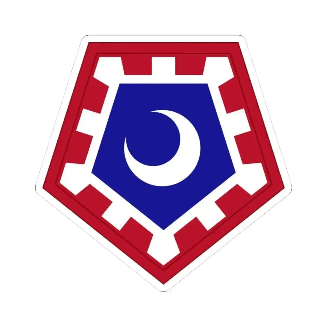 117 Engineer Brigade (U.S. Army) STICKER Vinyl Kiss-Cut Decal 3 Inch White - The Sticker Space