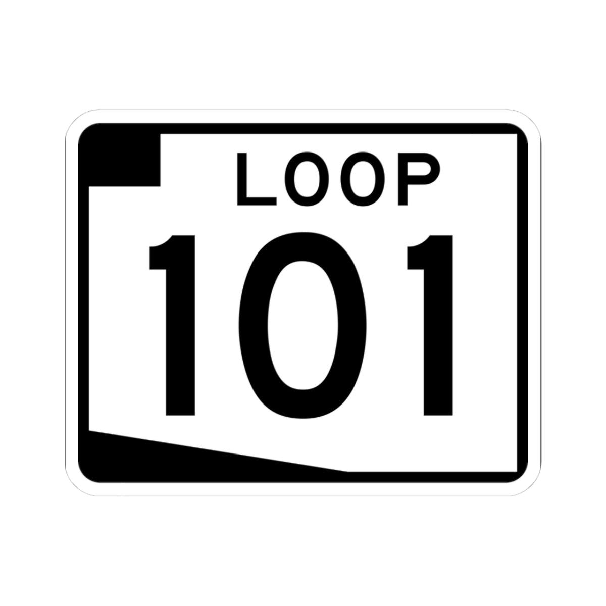 Arizona 101 (Arizona) (Road Sign) STICKER Vinyl Kiss-Cut Decal
