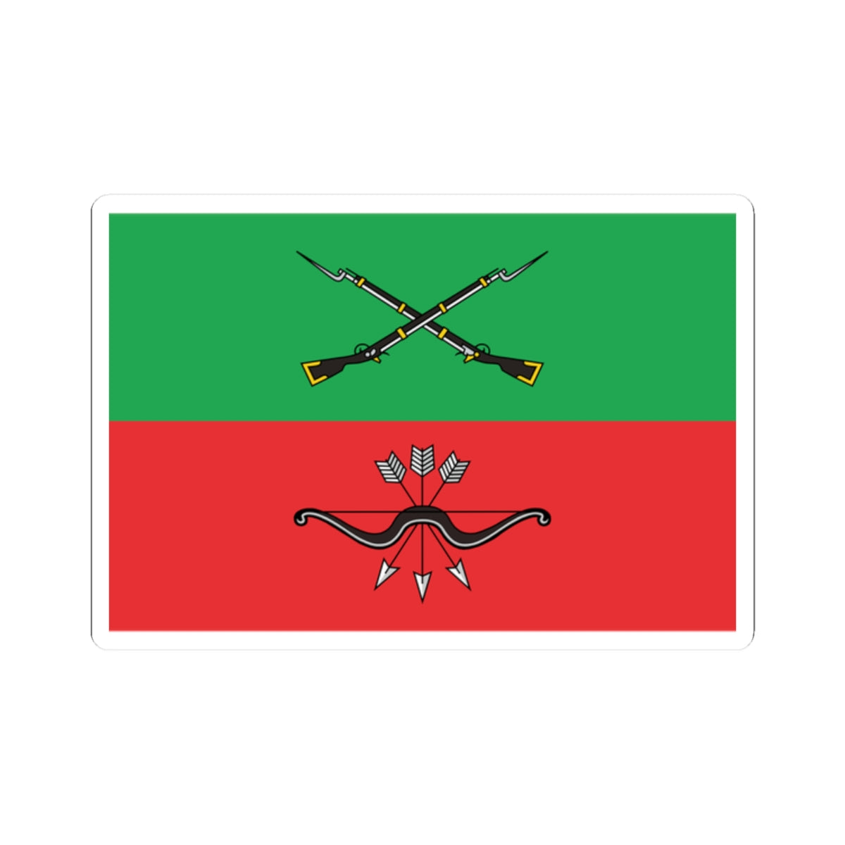 Flag of Zaporozhye Oblast Russia (Russia) STICKER Vinyl Kiss-Cut Decal