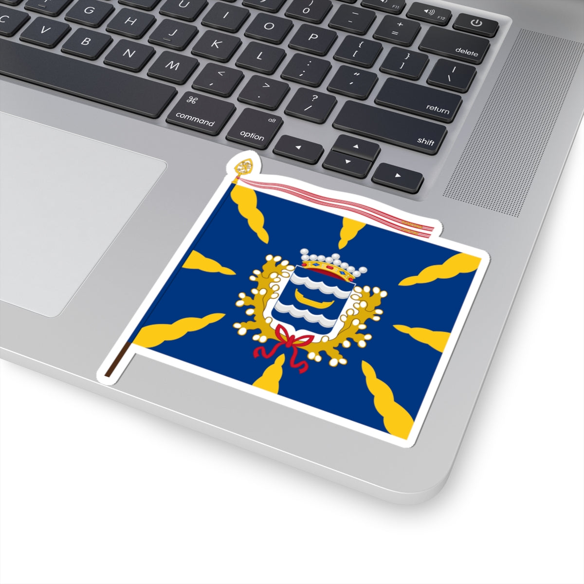 Uudenmaan prikaatin lippu (Finland) STICKER Vinyl Kiss-Cut Decal