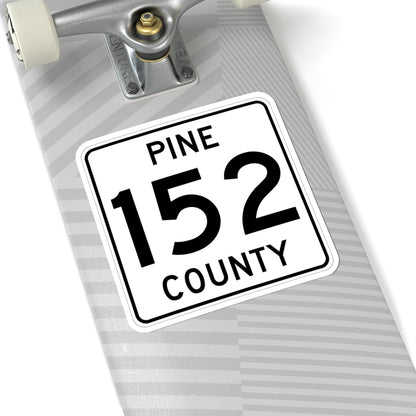 Pine County Route 152 MN (Minnesota) (Road Sign) STICKER Vinyl Kiss-Cut Decal