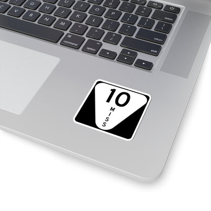Mississippi 10 (Mississippi) (Road Sign) STICKER Vinyl Kiss-Cut Decal