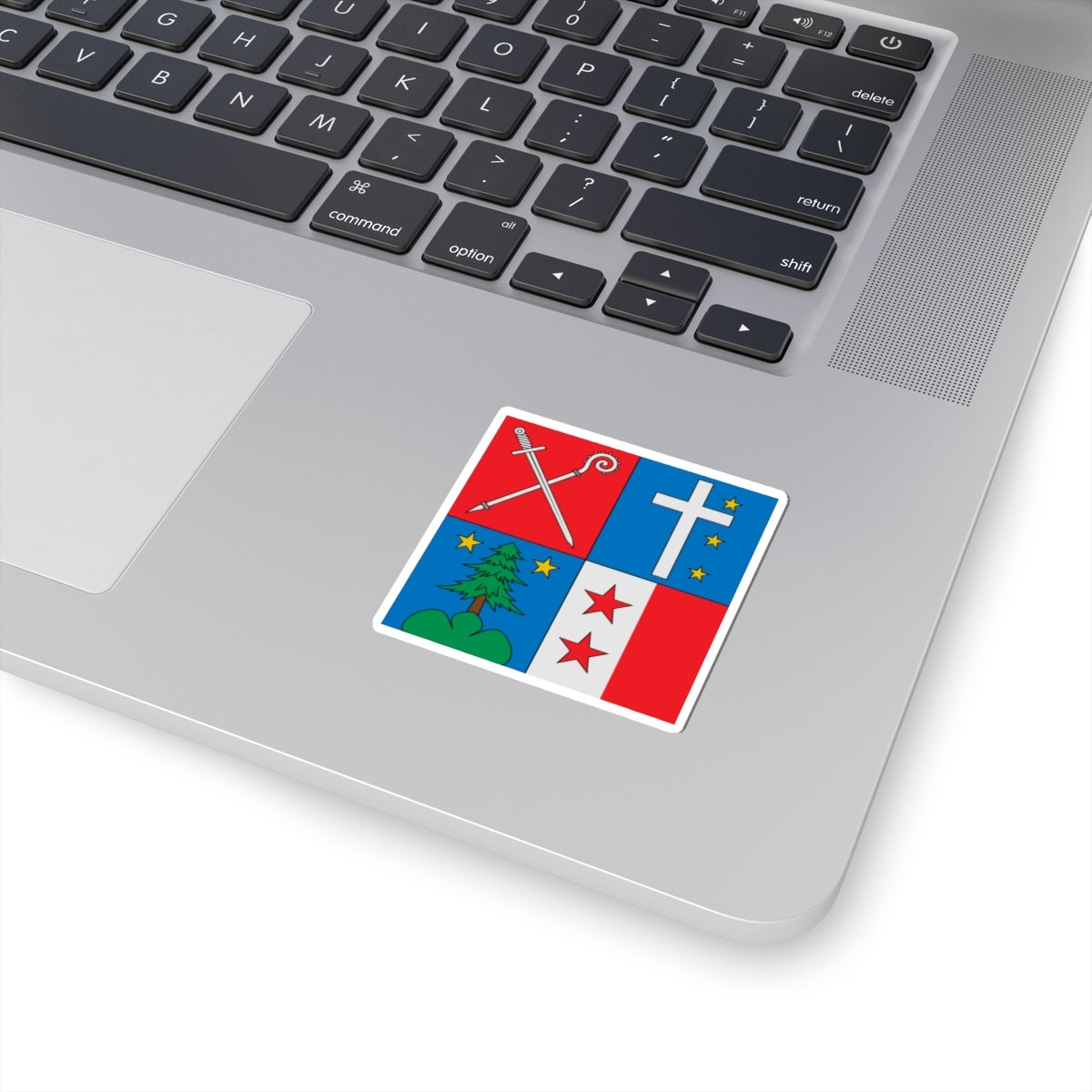 Flag of Henri Schwery (Switzerland) STICKER Vinyl Kiss-Cut Decal