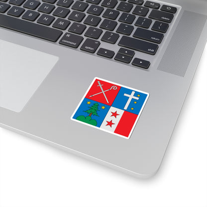 Flag of Henri Schwery (Switzerland) STICKER Vinyl Kiss-Cut Decal