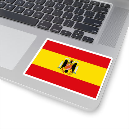 Flag of the Francoist Spain Army 1940-1945 Forts and Castles (Spain) STICKER Vinyl Kiss-Cut Decal