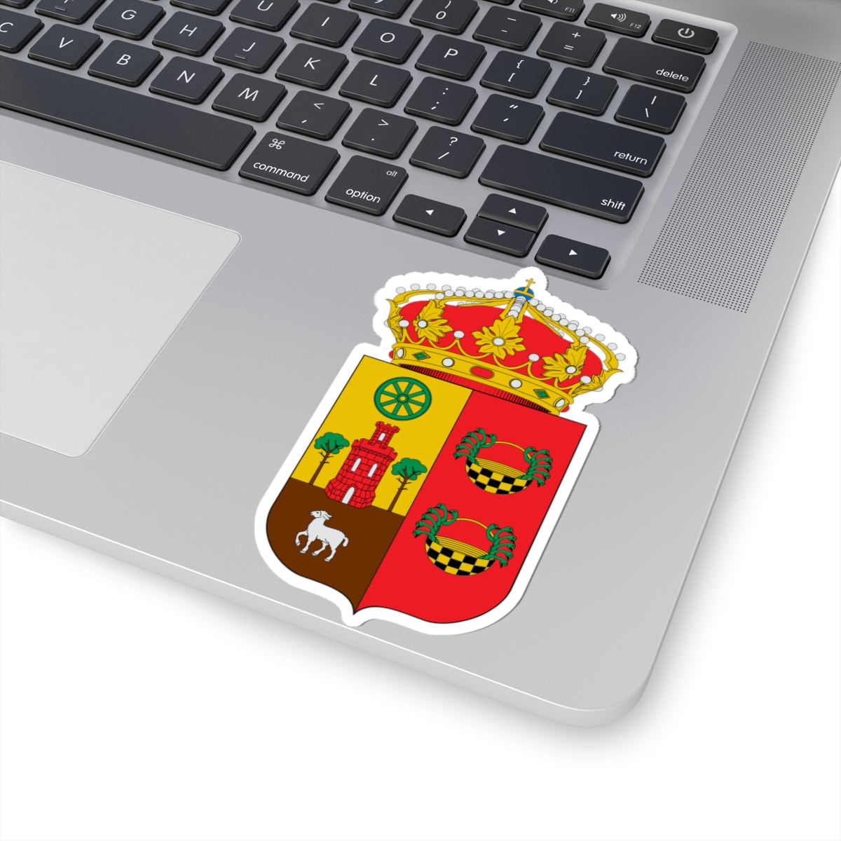 Escudo de Palacios de la Sierra (Spain) (Coat of Arms) STICKER Vinyl Kiss-Cut Decal