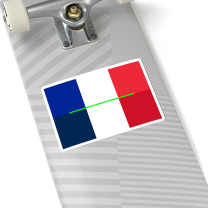 Flag of France colour shade comparison 063712 (France) STICKER Vinyl Kiss-Cut Decal