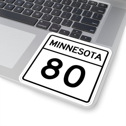 MN-80 1948 (Minnesota) (Road Sign) STICKER Vinyl Kiss-Cut Decal