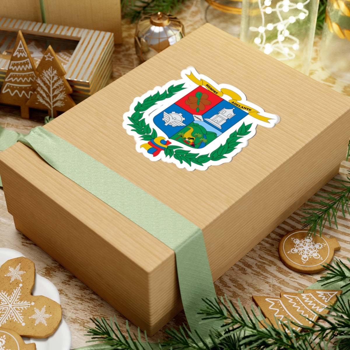 Escudo de Florida Valle del Cauca (Colombia) (Coat of Arms) STICKER Vinyl Kiss-Cut Decal