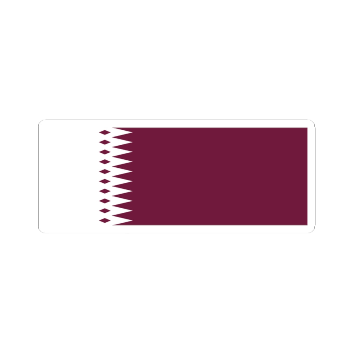 Flag of Qatar 1933-1936 (Qatar) STICKER Vinyl Kiss-Cut Decal