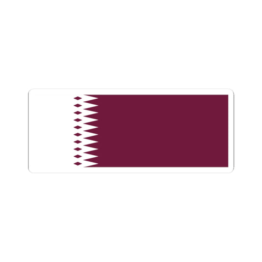 Flag of Qatar 1933-1936 (Qatar) STICKER Vinyl Kiss-Cut Decal