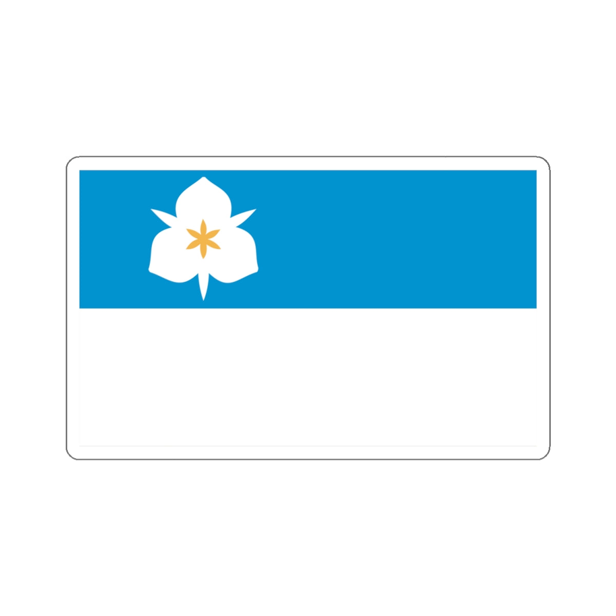 Flag of Salt Lake City - STICKER Vinyl Kiss-Cut Decal