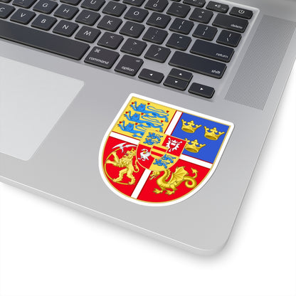 Armoiries de la princesse Dorothée de Danemark 1520-1560 (Denmark) (Coat of Arms) STICKER Vinyl Kiss-Cut Decal