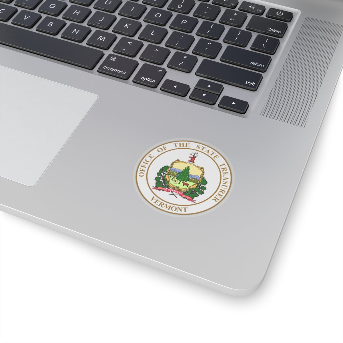 Seal of the State Treasurer of Vermont - STICKER Vinyl Kiss-Cut Decal