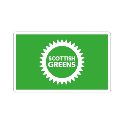 Scottish Greens flag (United Kingdom) STICKER Vinyl Kiss-Cut Decal