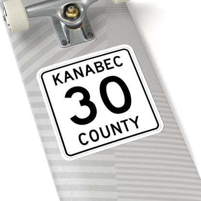 Kanabec County 30 MN (Minnesota) (Road Sign) STICKER Vinyl Kiss-Cut Decal