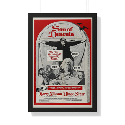 SON OF DRACULA 1974 - Framed Movie Poster-20" x 30"-The Sticker Space