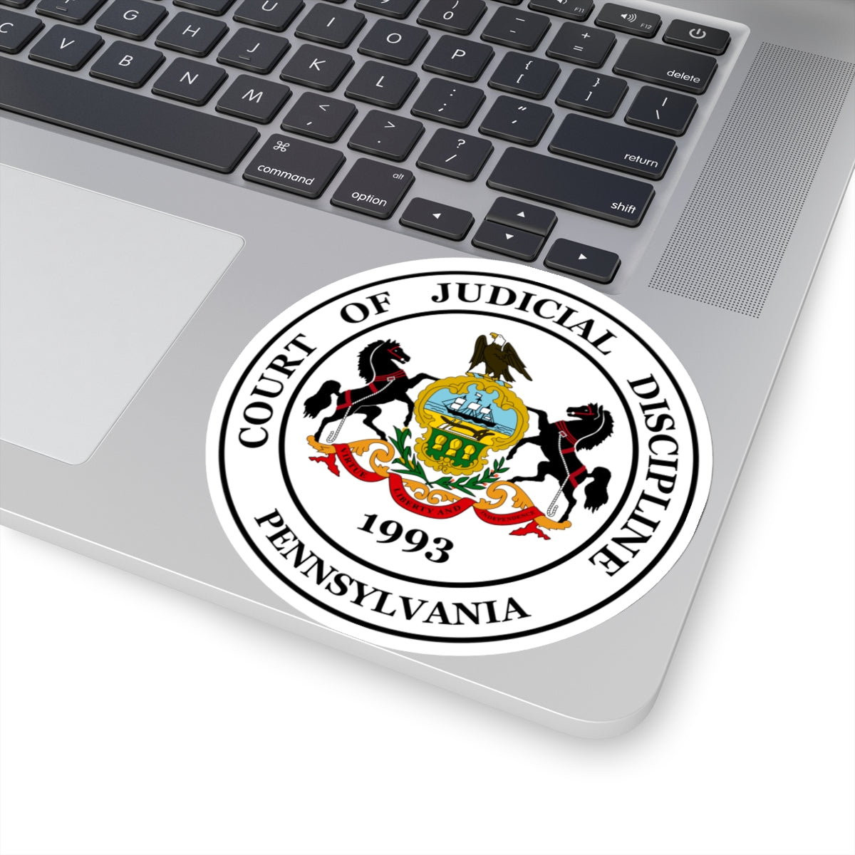 Seal of the Pennsylvania Court of Judicial Discipline - STICKER Vinyl Kiss-Cut Decal