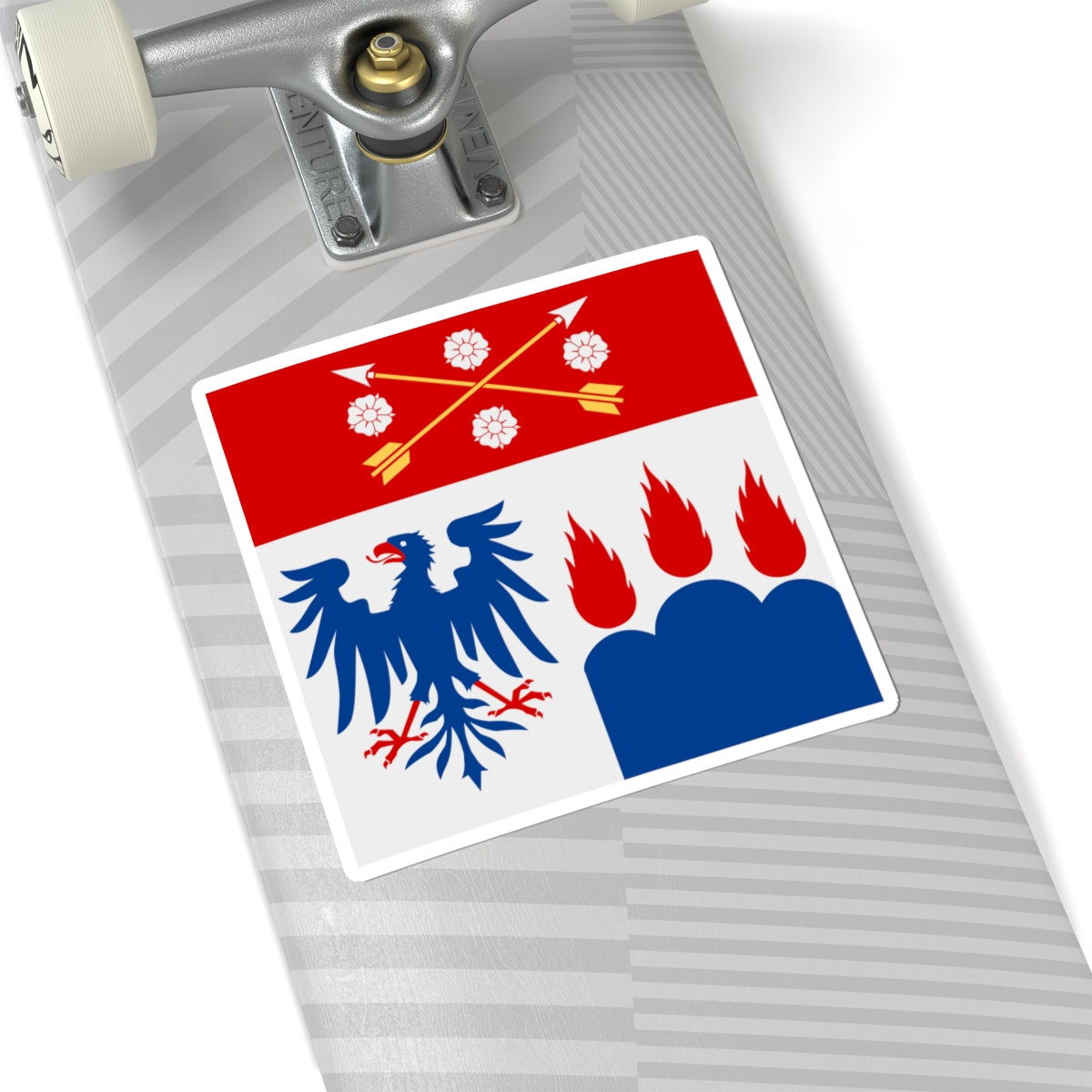 Orebro lan vapenflagga (Sweden) STICKER Vinyl Kiss-Cut Decal