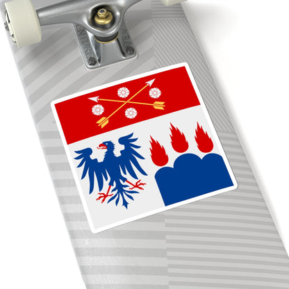 Orebro lan vapenflagga (Sweden) STICKER Vinyl Kiss-Cut Decal