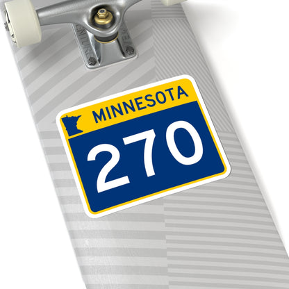 MN-270 wide (Minnesota) (Road Sign) STICKER Vinyl Kiss-Cut Decal