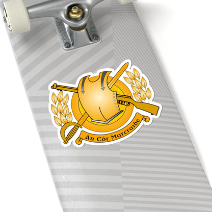 Badge of the Irish Cavalry Corps (Ireland) (Coat of Arms) STICKER Vinyl Kiss-Cut Decal