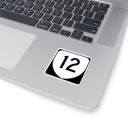 Virginia 12 (Virginia) (Road Sign) STICKER Vinyl Kiss-Cut Decal