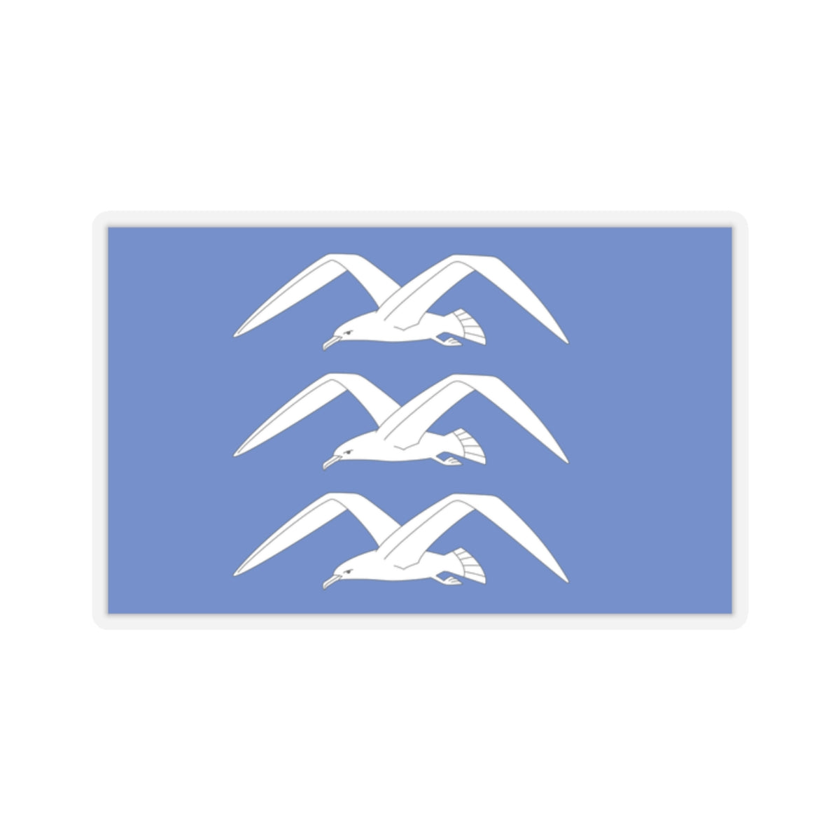 Flag of Haugesund Rogaland Norway - STICKER Vinyl Kiss-Cut Decal