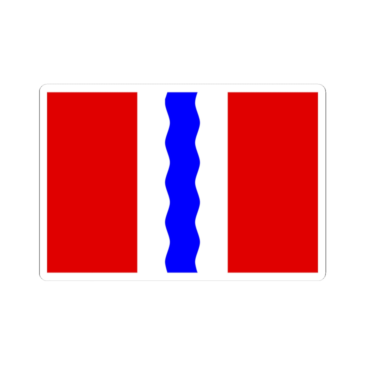 Flag of Omsk Oblast (Russia) STICKER Vinyl Kiss-Cut Decal