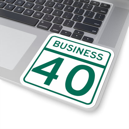 MD Route 40 Business (Maryland) (Road Sign) STICKER Vinyl Kiss-Cut Decal