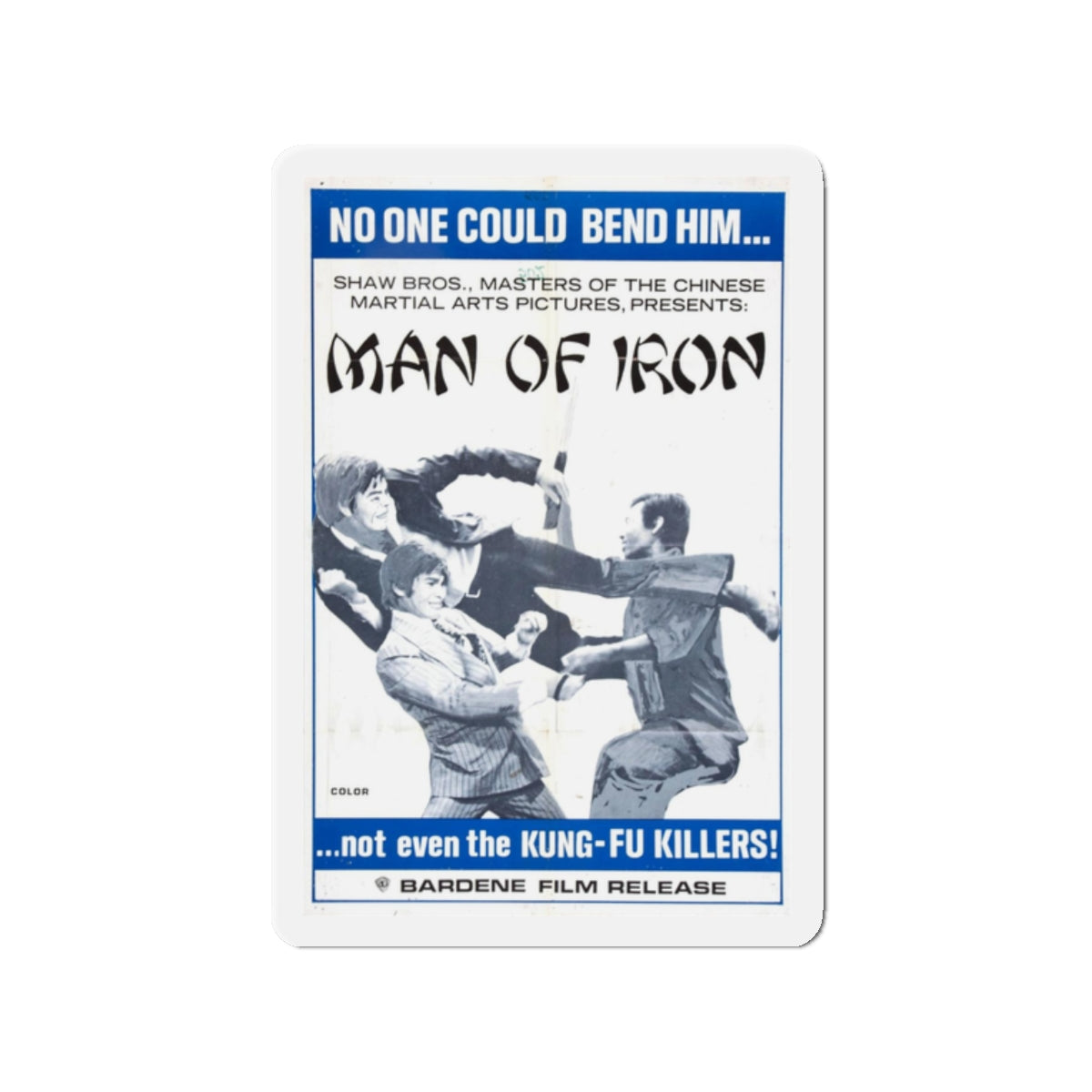 MAN OF IRON 1972 Movie Poster - Refrigerator Magnet-2" x 2"-The Sticker Space