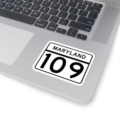 MD Route 109 (Maryland) (Road Sign) STICKER Vinyl Kiss-Cut Decal