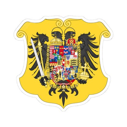 Arms of Leopold II and Francis II Holy Roman Emperors-Or shield variant (Spain) (Coat of Arms) STICKER Vinyl Kiss-Cut Decal