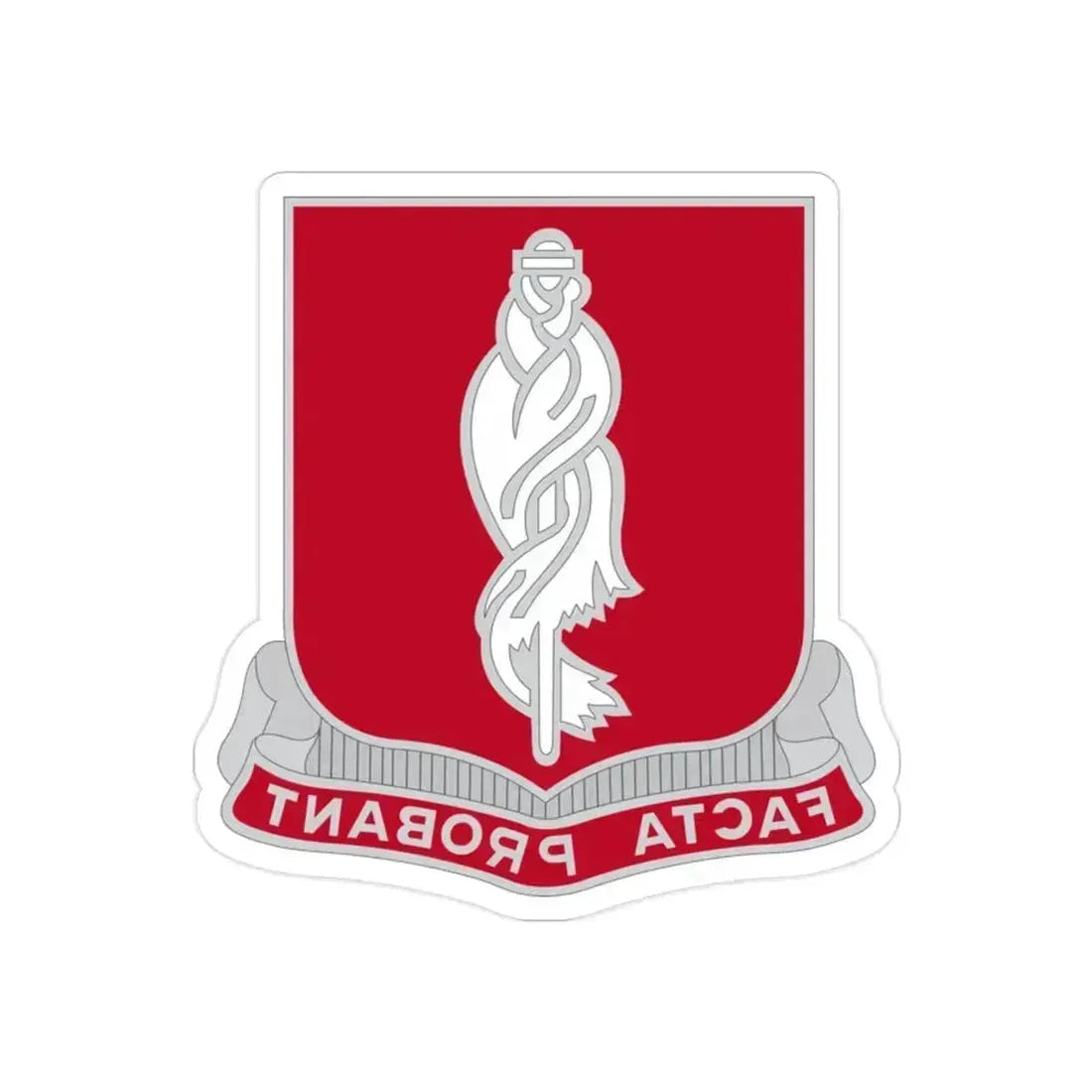 118 Military Police Battalion (U.S. Army) REVERSE PRINT Transparent Die-Cut STICKER 2 Inch Die-Cut Transparent - The Sticker Space