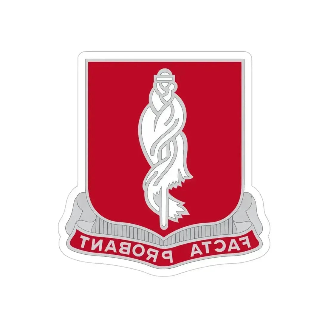 118 Military Police Battalion (U.S. Army) REVERSE PRINT Transparent Die-Cut STICKER 4 Inch Die-Cut Transparent - The Sticker Space