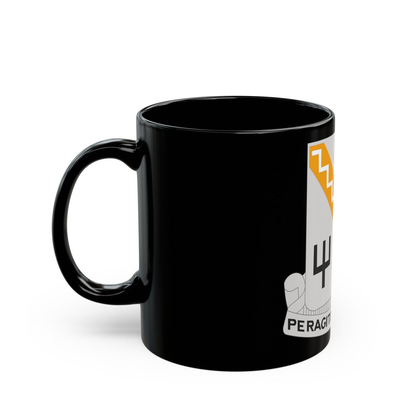 118 Signal Battalion (U.S. Army) Black Coffee Mug-The Sticker Space