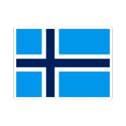 Fictional flag of Svalbard (Norway) STICKER Vinyl Kiss-Cut Decal