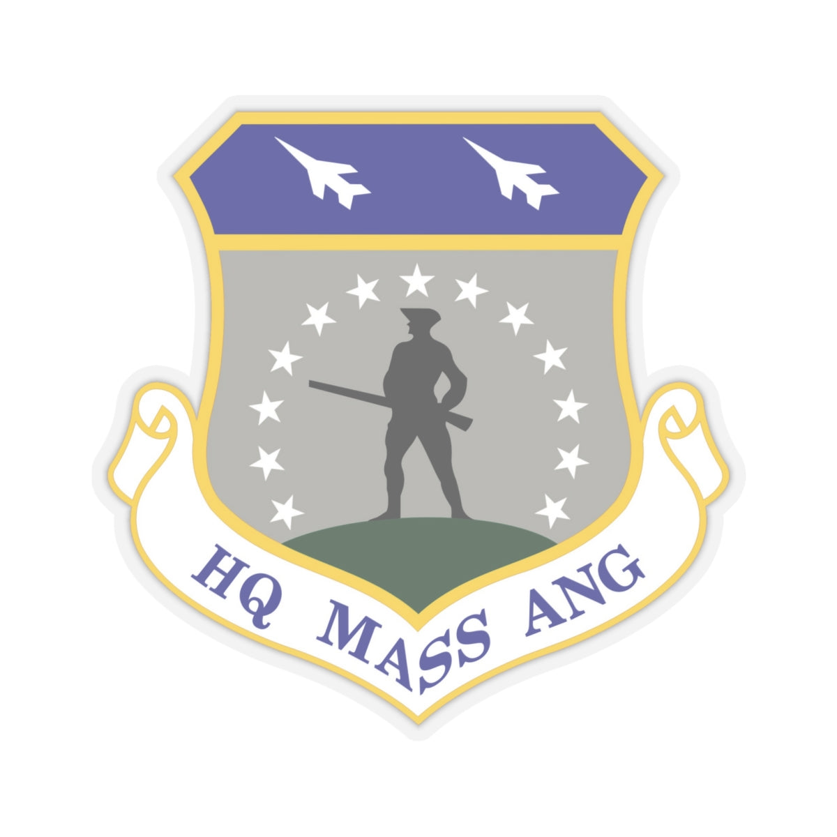 Headquarters Massachusetts Air National Guard (U.S. Air Force) STICKER Vinyl Kiss-Cut Decal