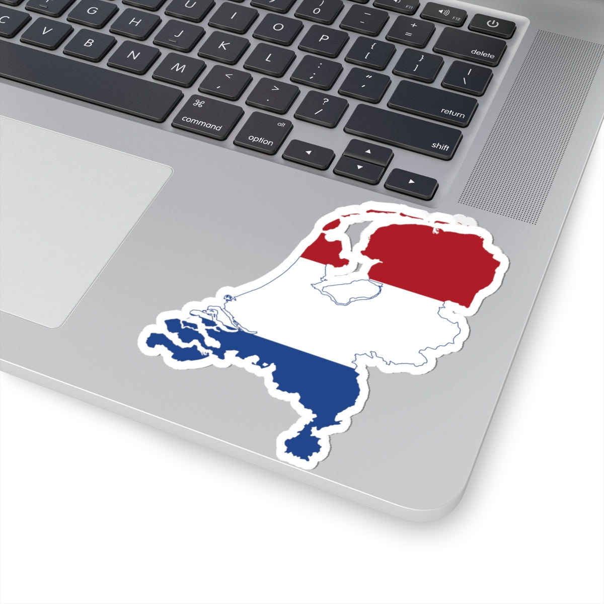 Flag-map of the Netherlands (Netherlands) STICKER Vinyl Kiss-Cut Decal